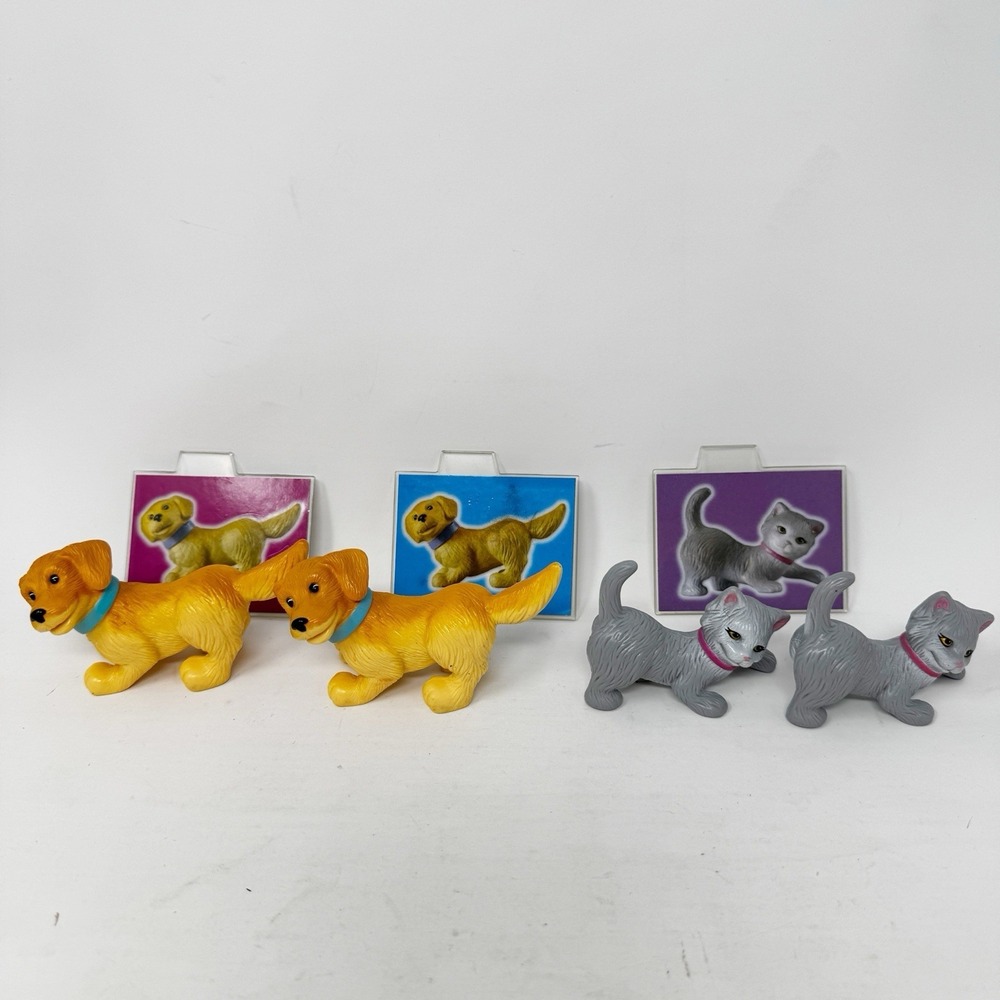Barbie Mattel Pet Doctor Set Gray Cat Tan Dog X Ray Lot Replacement Figure 2004 - Picture 1 of 7